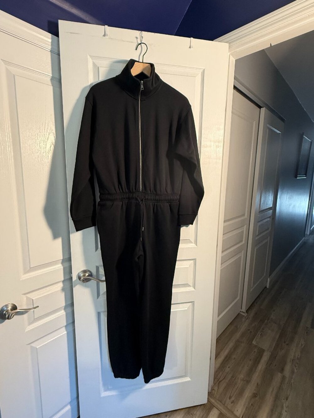 NWT - Universal Thread - Black Fleece Jumpsuit - Size Small